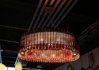 Le lustre moderne de LED allume le lustre d'or de Rose pour la décoration d'hôtel